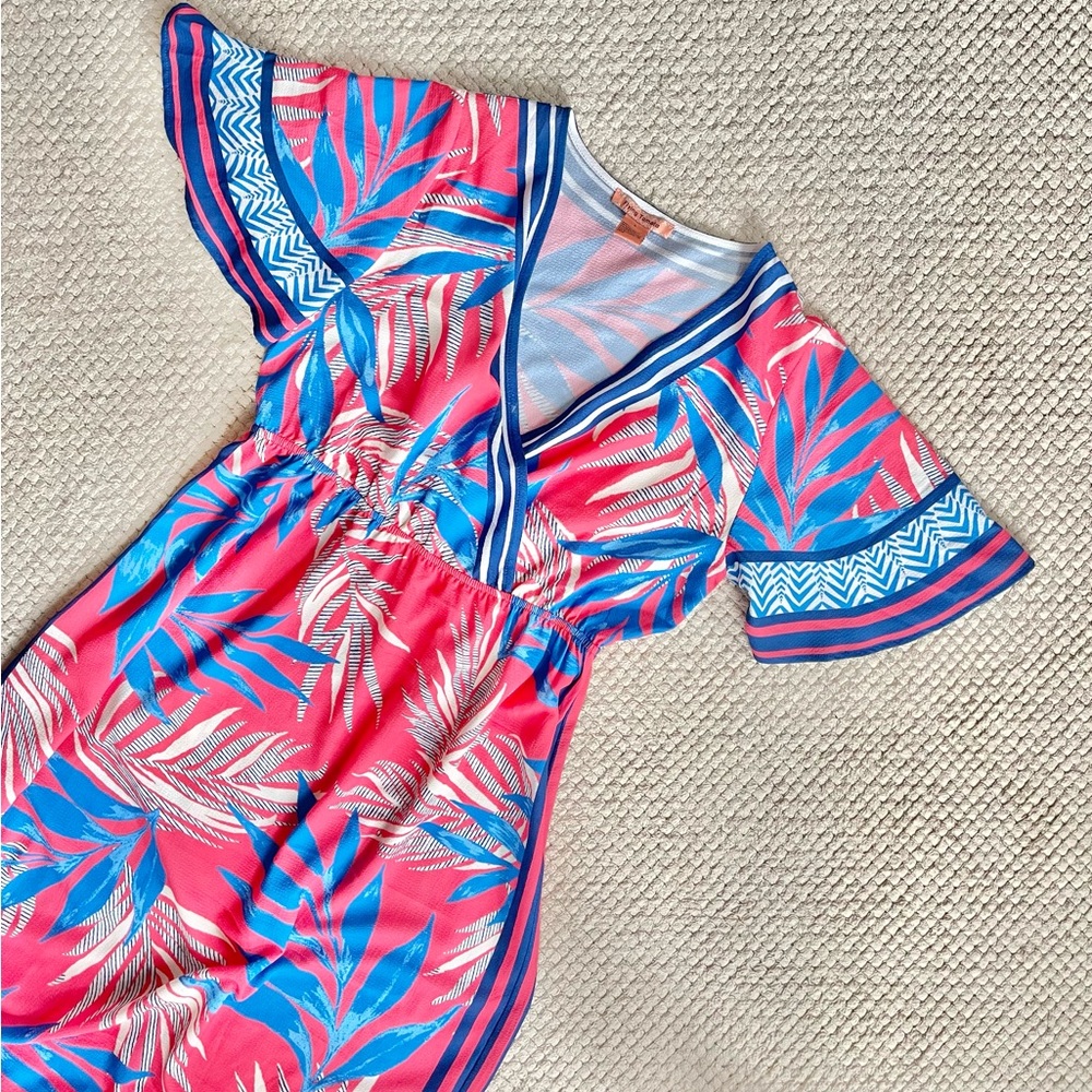 Womens Tropical stretchy Maxi Dress